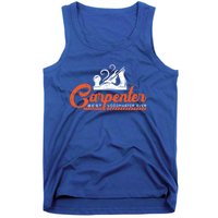 Woodworking Carpenter Carpentry Woodworker Gift Tank Top