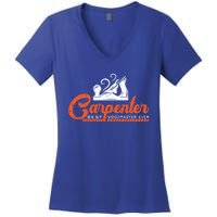 Woodworking Carpenter Carpentry Woodworker Gift Women's V-Neck T-Shirt