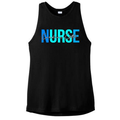 Wo Cardiac Cath Lab Nurse Funny Gift For Nursing Student Cool Gift Ladies PosiCharge Tri-Blend Wicking Tank