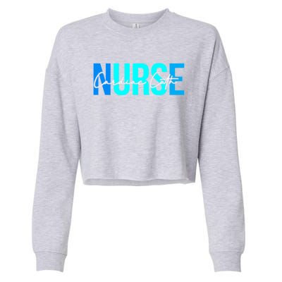 Wo Cardiac Cath Lab Nurse Funny Gift For Nursing Student Cool Gift Cropped Pullover Crew