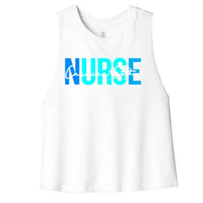 Wo Cardiac Cath Lab Nurse Funny Gift For Nursing Student Cool Gift Women's Racerback Cropped Tank