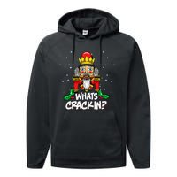 Whats Crackin Christmas Nutcracker Pajama Family Xmas Performance Fleece Hoodie