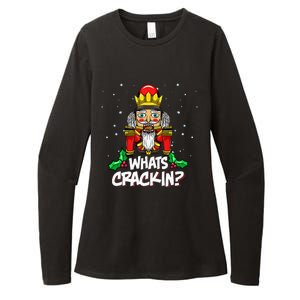 Whats Crackin Christmas Nutcracker Pajama Family Xmas Womens CVC Long Sleeve Shirt