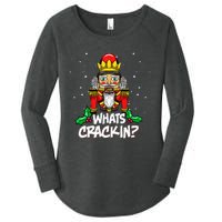 Whats Crackin Christmas Nutcracker Pajama Family Xmas Women's Perfect Tri Tunic Long Sleeve Shirt