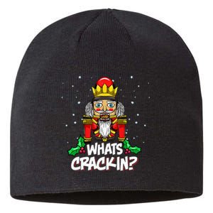 Whats Crackin Christmas Nutcracker Pajama Family Xmas Sustainable Beanie