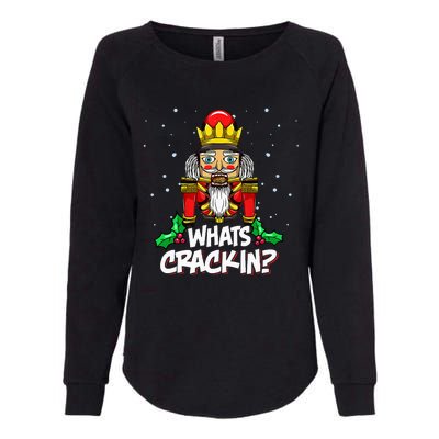 Whats Crackin Christmas Nutcracker Pajama Family Xmas Womens California Wash Sweatshirt