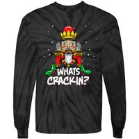 Whats Crackin Christmas Nutcracker Pajama Family Xmas Tie-Dye Long Sleeve Shirt