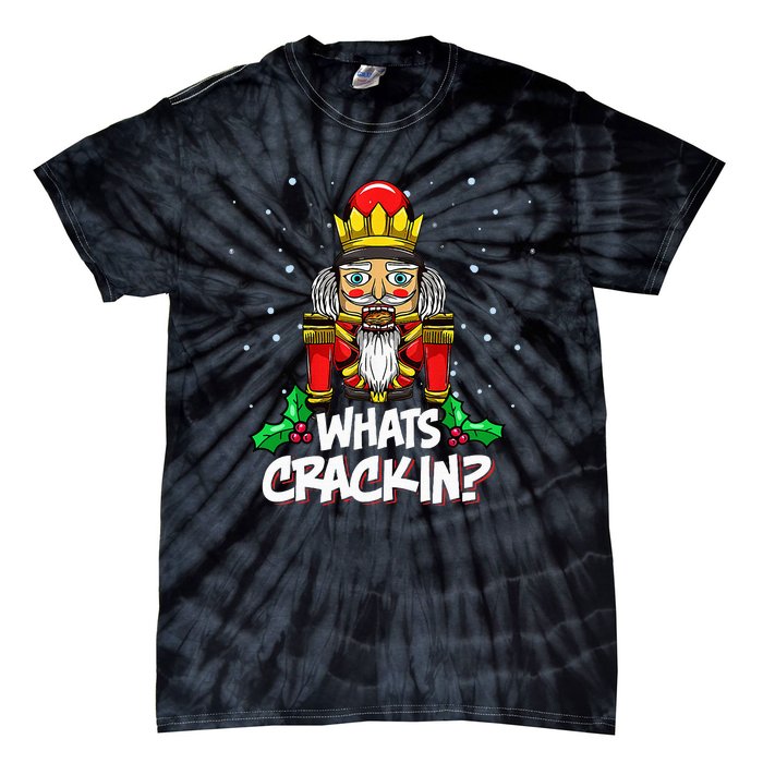 Whats Crackin Christmas Nutcracker Pajama Family Xmas Tie-Dye T-Shirt