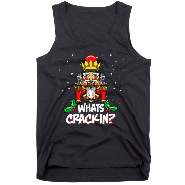 Whats Crackin Christmas Nutcracker Pajama Family Xmas Tank Top