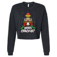 Whats Crackin Christmas Nutcracker Pajama Family Xmas Cropped Pullover Crew