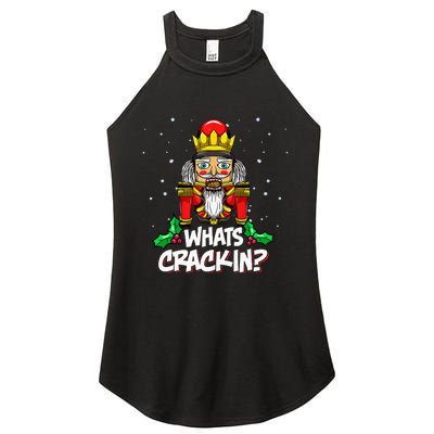 Whats Crackin Christmas Nutcracker Pajama Family Xmas Women's Perfect Tri Rocker Tank