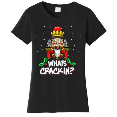 Whats Crackin Christmas Nutcracker Pajama Family Xmas Women's T-Shirt