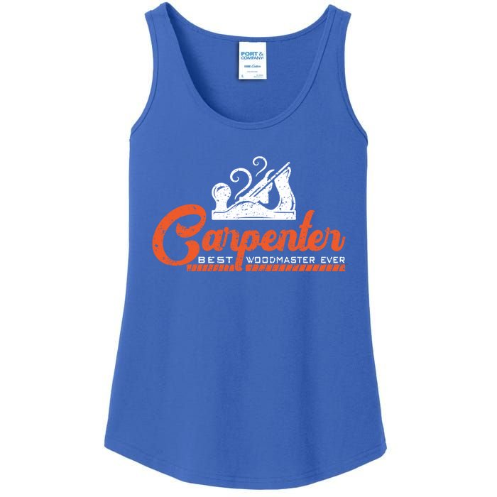 Woodworking Carpenter Carpentry Woodworker Funny Gift Ladies Essential Tank