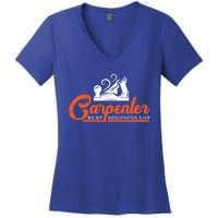 Woodworking Carpenter Carpentry Woodworker Funny Gift Women's V-Neck T-Shirt