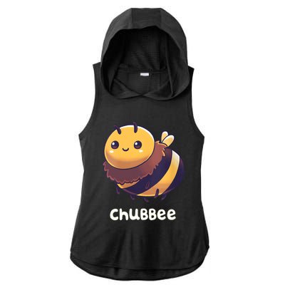 Womens Chubbee Chubby Honey Bee Kawaii Ladies PosiCharge Tri-Blend Wicking Draft Hoodie Tank