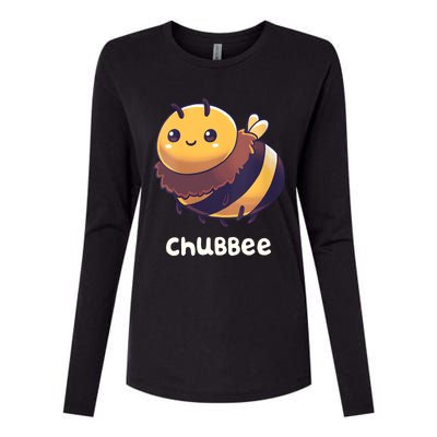 Womens Chubbee Chubby Honey Bee Kawaii Womens Cotton Relaxed Long Sleeve T-Shirt