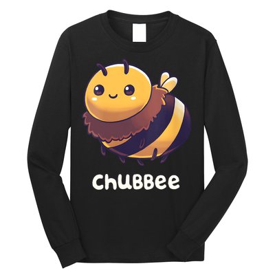 Womens Chubbee Chubby Honey Bee Kawaii Long Sleeve Shirt