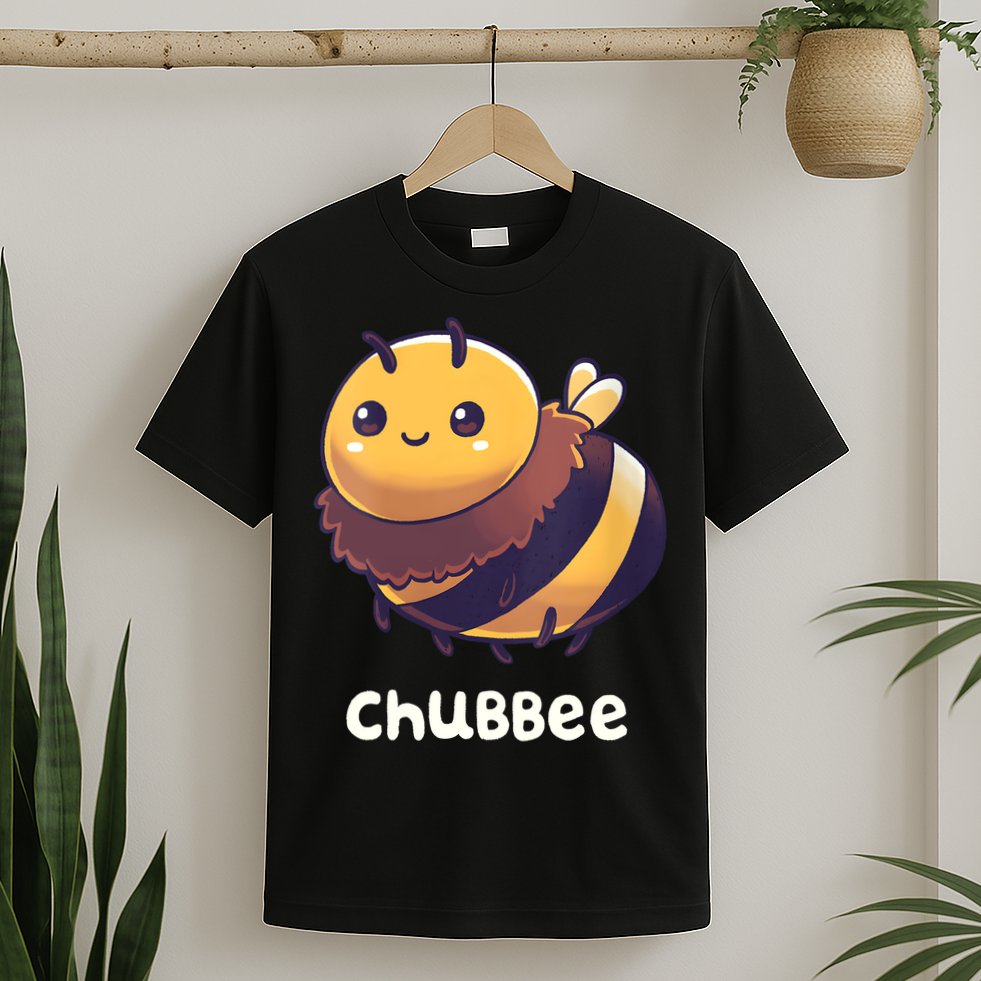 Womens Chubbee Chubby Honey Bee Kawaii T-Shirt
