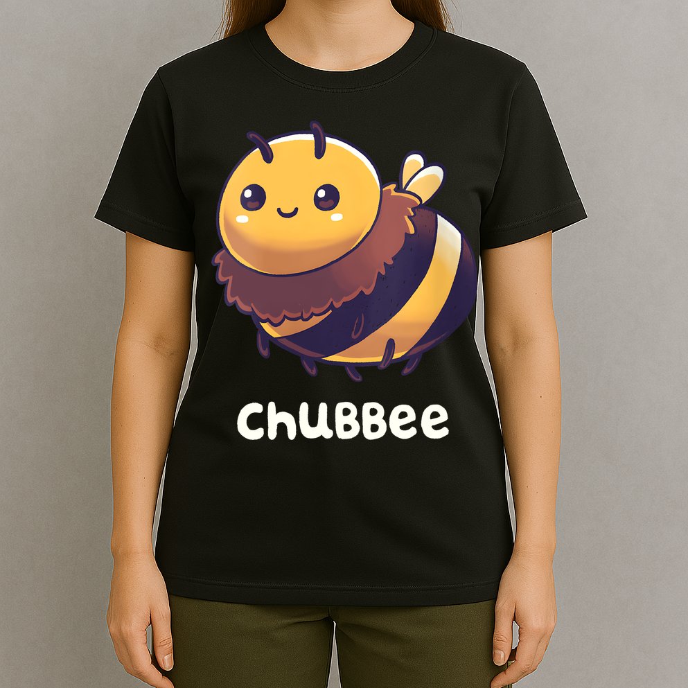 Womens Chubbee Chubby Honey Bee Kawaii T-Shirt