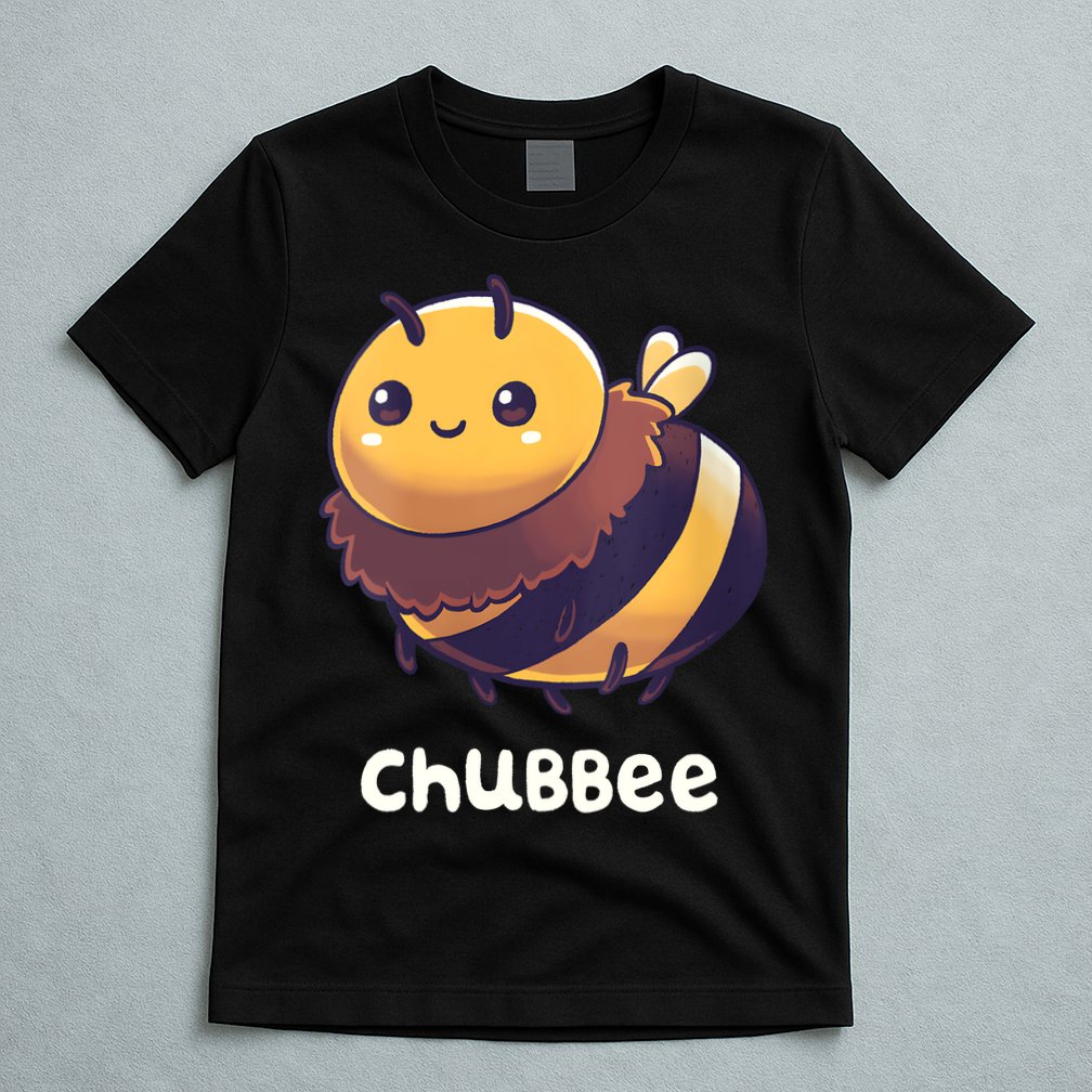 Womens Chubbee Chubby Honey Bee Kawaii T-Shirt