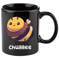 Womens Chubbee Chubby Honey Bee Kawaii 11oz C Handle Ceramic Mug