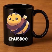 Womens Chubbee Chubby Honey Bee Kawaii 11oz C Handle Ceramic Mug