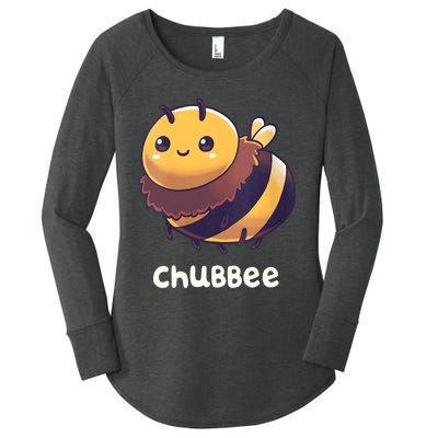 Womens Chubbee Chubby Honey Bee Kawaii Women's Perfect Tri Tunic Long Sleeve Shirt