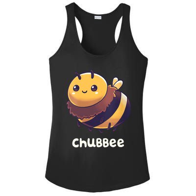 Womens Chubbee Chubby Honey Bee Kawaii Ladies PosiCharge Competitor Racerback Tank