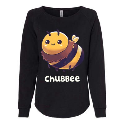 Womens Chubbee Chubby Honey Bee Kawaii Womens California Wash Sweatshirt