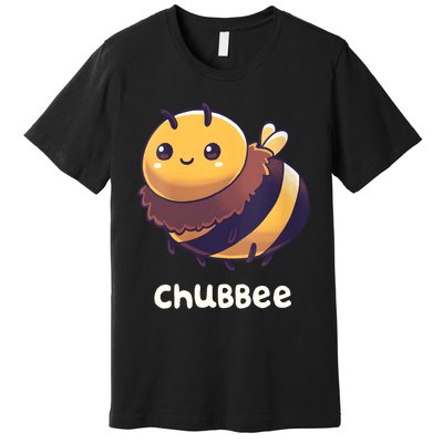 Womens Chubbee Chubby Honey Bee Kawaii Premium T-Shirt