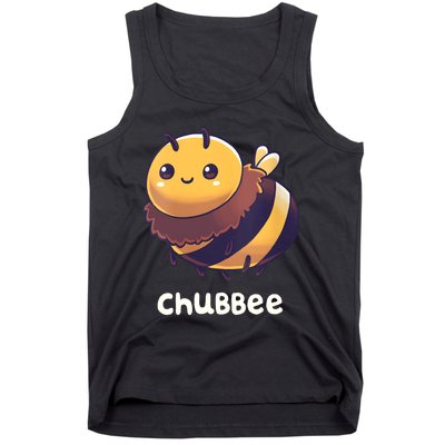 Womens Chubbee Chubby Honey Bee Kawaii Tank Top