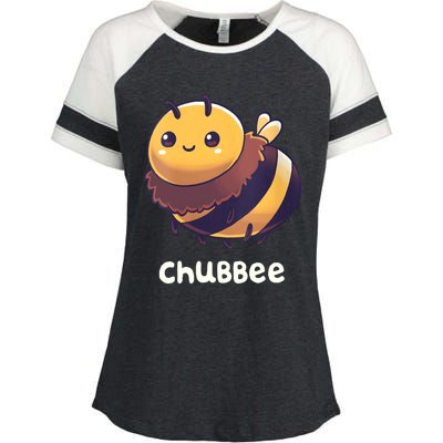 Womens Chubbee Chubby Honey Bee Kawaii Enza Ladies Jersey Colorblock Tee