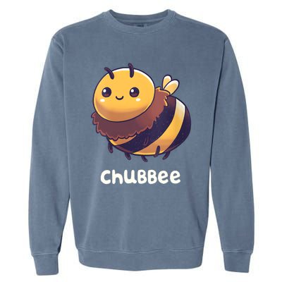 Womens Chubbee Chubby Honey Bee Kawaii Garment-Dyed Sweatshirt