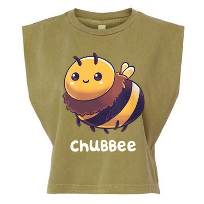 Womens Chubbee Chubby Honey Bee Kawaii Garment-Dyed Women's Muscle Tee