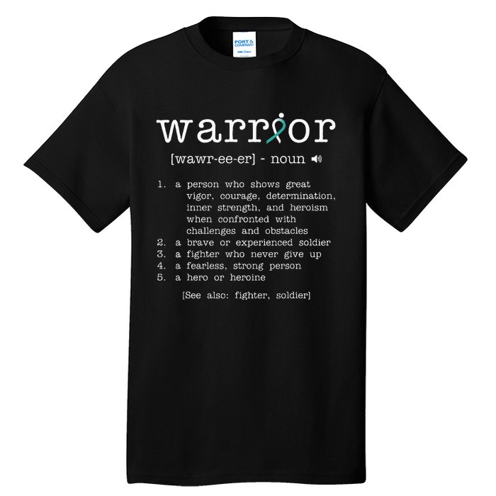 Warror Cervical Cancer Awareness Item Cervical Cancer Tall T-Shirt