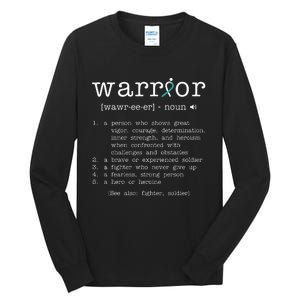 Warror Cervical Cancer Awareness Item Cervical Cancer Tall Long Sleeve T-Shirt