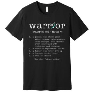 Warror Cervical Cancer Awareness Item Cervical Cancer Premium T-Shirt