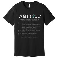 Warror Cervical Cancer Awareness Item Cervical Cancer Premium T-Shirt