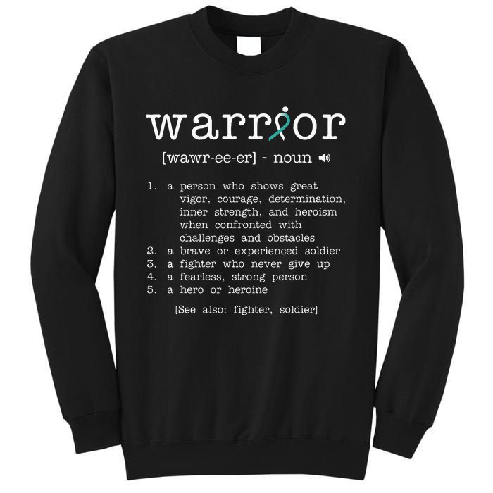 Warror Cervical Cancer Awareness Item Cervical Cancer Tall Sweatshirt