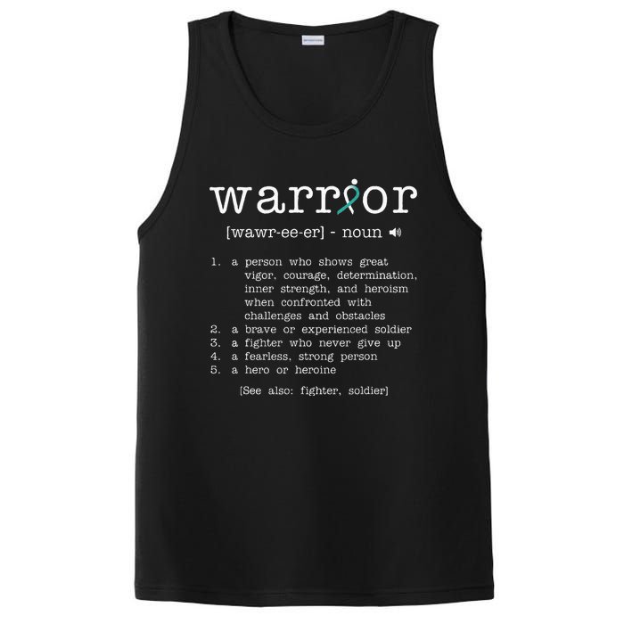 Warror Cervical Cancer Awareness Item Cervical Cancer PosiCharge Competitor Tank