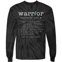 Warror Cervical Cancer Awareness Item Cervical Cancer Tie-Dye Long Sleeve Shirt