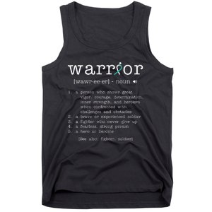 Warror Cervical Cancer Awareness Item Cervical Cancer Tank Top