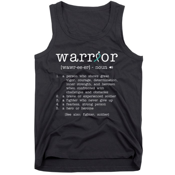 Warror Cervical Cancer Awareness Item Cervical Cancer Tank Top