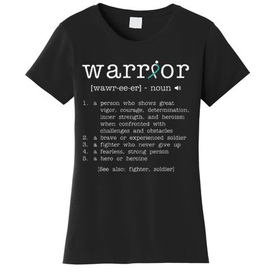 Warror Cervical Cancer Awareness Item Cervical Cancer Women's T-Shirt