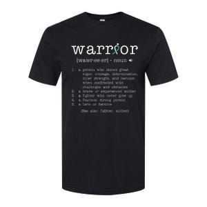 Warror Cervical Cancer Awareness Item Cervical Cancer Softstyle CVC T-Shirt