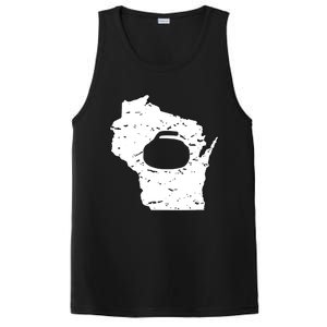 Wisconsin Curler Cool Gift Wi Curling Cool Gift PosiCharge Competitor Tank