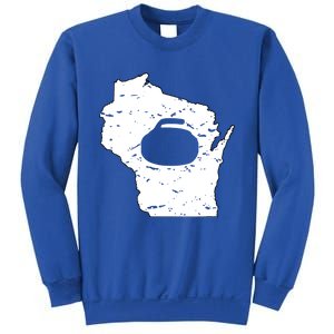 Wisconsin Curler Cool Gift Wi Curling Cool Gift Sweatshirt