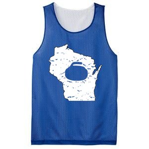 Wisconsin Curler Cool Gift Wi Curling Cool Gift Mesh Reversible Basketball Jersey Tank