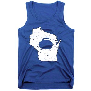 Wisconsin Curler Cool Gift Wi Curling Cool Gift Tank Top