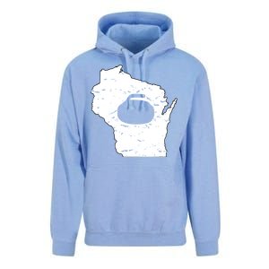 Wisconsin Curler Cool Gift Wi Curling Cool Gift Unisex Surf Hoodie